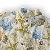 Ocean Animals Hawaiian Button Up Shirt, Summer Beach Shirt - The Palmix